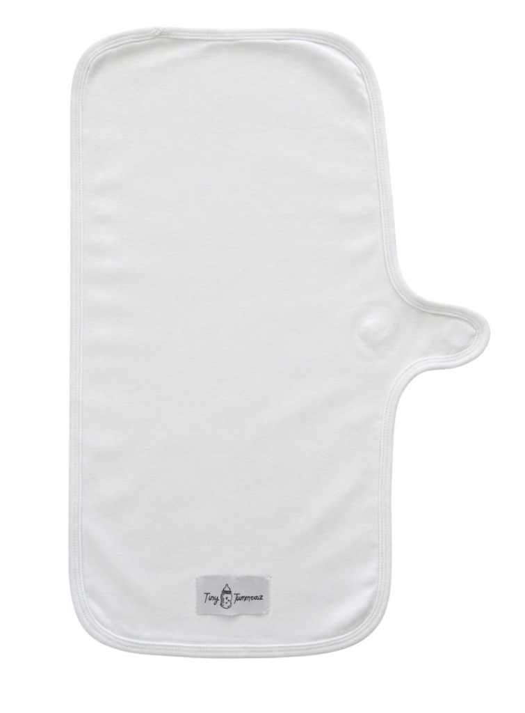 Tiny Tummeaz magnetic burp cloth — product detail